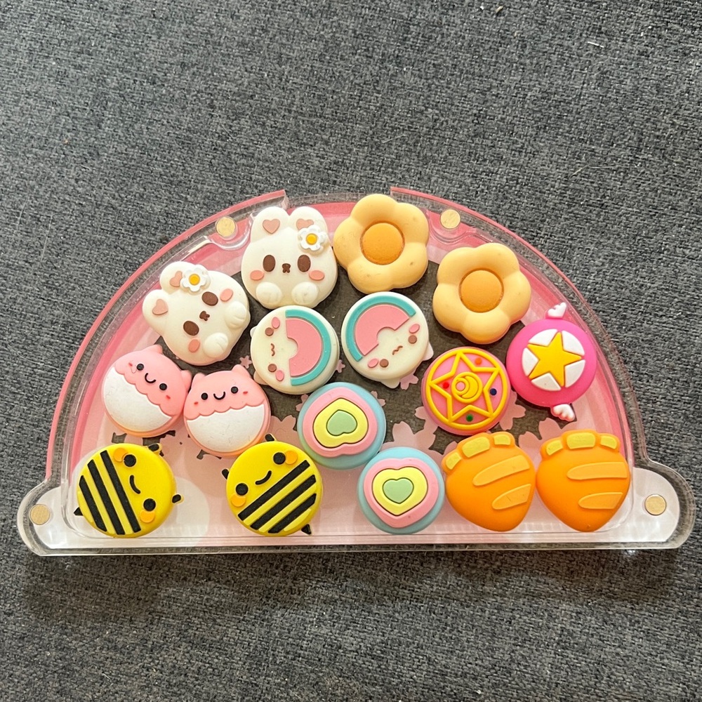 Colorful Animal and Shape Erasers Set